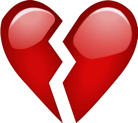 broken heart emoji transparent